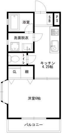 フローレンス中山２Ａの物件間取画像